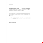 Job Termination Notice Letter example document template