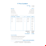 Quotation Template - Create and Customize Quotes | Lorem | France example document template