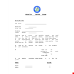 Order Grocery Form | Easy Access & Efficient | MRC Grocery example document template 