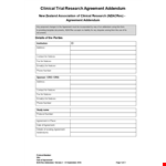 Contract Amendment & Addendum: Notices, Signed by Parties example document template