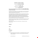 Hypnobirthing Birth Plan example document template