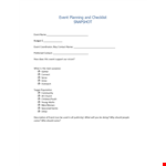 Event Planning Template - Easy Registration and Contact Submission example document template