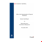 Hr Audit Example - Improve Management Performance & Process example document template