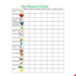Track and Motivate Myself with a Personalized Reward Chart example document template