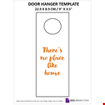 Blank Door Hanger Template example document template