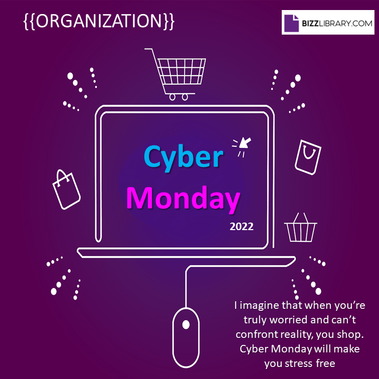 cyber monday social media post  example