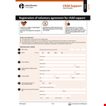 Child Support Agreement Template - Effective Guidelines for Managing Support Payments example document template