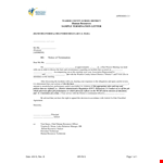 Hr Termination Letter | School Meeting Resources | Human District example document template