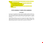 Company Policies & Procedures | Employee Handbook Template example document template