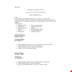 Industrial Engineering Resume Sample example document template