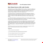 Hr Audit Checklist Template - Evaluate Your HR Processes with Ease example document template