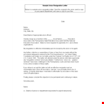 Simple Resignation Letter Template - Free PDF Download | Resignation, Payroll, Union example document template
