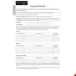 Proposed Study in Manchester: Course, Units, and Semester Details example document template