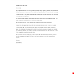 Sample Formal Offer Letter example document template 