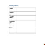 Develop Winning Strategies with Our Strategic Plan Template - Boost Your Vision example document template