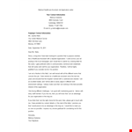 Medical Healthcare Assistant Job Application Letter example document template