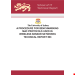 IT Technical Report Template - Create Professional Reports for Network Protocols and Nodes example document template