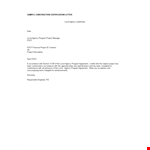 Sample Agency Certification Letter example document template
