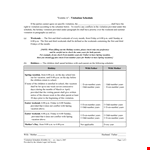 Holiday Visitation example document template