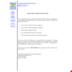 Employee Background Verification Letter - Verify Employment History | Community Officer example document template