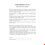 Missed Appointment Agreement Letter Template example document template