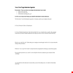 Create a Successful Interview Agenda in One Page example document template