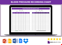 Blood Pressure Recording Chart