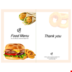 Customizable Menu Templates | Free Designs for Restaurants example document template 