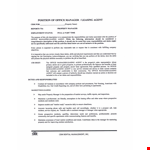 Office Manager Leasing Consultant | Job Description, Responsibilities, Skills example document template