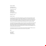 Short Notice Resignation Letter example document template