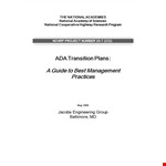 Effective Transition Plan Template for Transportation Department - Streamline Your Transition example document template
