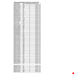 Create a Schedule with Printable Interview Appointment Templates example document template 