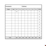 Efficiently Track Projects with Our Timesheet Template example document template