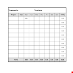 Efficiently Track Projects with Our Timesheet Template example document template 