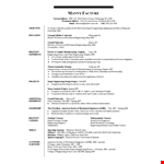 Mechanical Engineering Resume Doc example document template