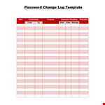 Password List Template - Easily Change and Organize Your Passwords example document template