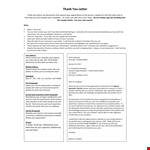 Employment Offer Thank You Letter Template example document template 