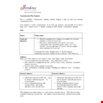 Strategic Communication Plan Template for Successful Projects example document template