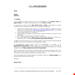 Service Offer Acceptance Letter Template example document template