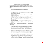 Design Services Contract Template for Parties example document template