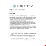 Hotel Sales Plan Template | Boost Marketing and Sales with Sonesta example document template