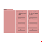 Effective People and Strategy SWOT Analysis Template - Identify Alternatives | Primo example document template