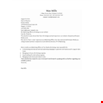 Sample Marketing Officer Job Application Letter example document template
