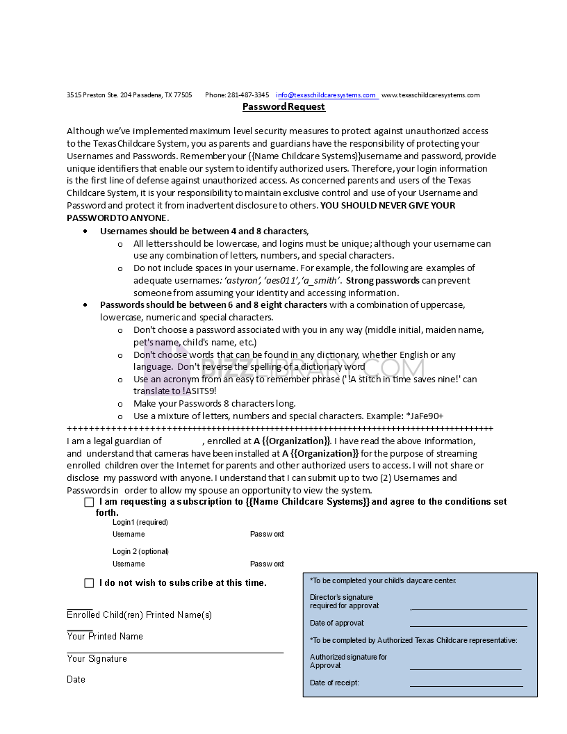 recurring payment credit card authorization form template