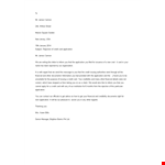 Rejection Letter In Doc example document template