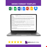 Memo Format example document template 