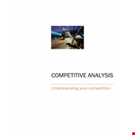 Get Ahead of Your Competition: Competitive Analysis Template example document template