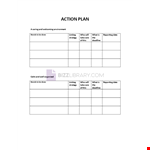 Action Plan Template example document template 