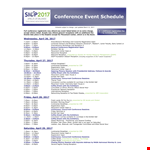 Conference Event Placement – Presented at Conference Event example document template
