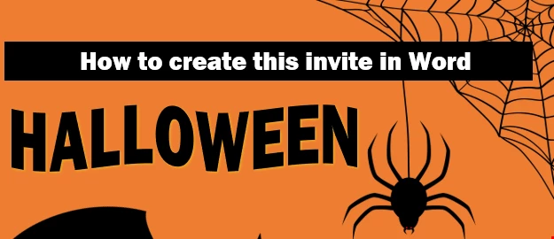 How to Create Halloween Party Invitations in Word image